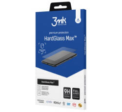 3mk Protection HARD GLASS MAX képernyővédő üveg (3D, tokbarát, 9H) FEKETE Samsung Galaxy S23 Plus (SM-S916) (GP-134519)