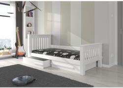 ADRK CARMEL ágy matraccal 180x80, Fehér, Fehér - mindigbutor