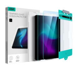 ESR képernyővédő üveg 2db (2.5D, 0.33mm, 9H + segédkeret) ÁTLÁTSZÓ Apple IPAD Pro 13 (2024) (GP-158113) - aqua