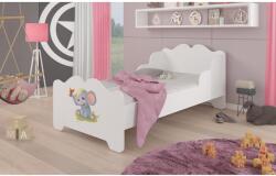 ADRK Ágy matraccal XIMENA ELEPHANT 160x80, Fehér - mindigbutor