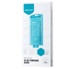 Nillkin EZ SET képernyővédő üveg 2db (2.5D, 9H + segédkeret) FEKETE Apple iPhone 15 (GP-152113) - aqua