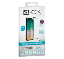 Blautel 4-OK képernyővédő üveg (3D, tokbarát, ujjlenyomat olvasó, 9H) FEKETE Samsung Galaxy S23 Plus (SM-S916) (PRF23P)