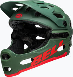 Bell Full Face Super 3R MIPS matt sötétzöld/infrared kerékpáros sisak