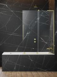 Radaway Furo SL Brushed Gold PND II szálcsiszolt arany kádparaván 100B (10309538-99-01L+10112494-01-01)