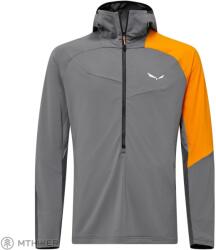 Salewa NXT Hybrid félcipzáras pulóver, csendes árnyalatú (M)