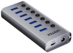 Unitek USB-A 3.0 5 Gbps hub with 7-in-1 switch Unitek H1314A01-EU (H1314A01-EU)