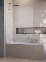 Radaway Essenza Brushed Nickel PND II szálcsiszolt króm kádparaván 100J (110002100-91-01R)