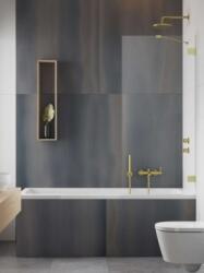 Radaway Essenza Pro Brushed Gold PNJ II szálcsiszolt arany kádparaván 60 (10101060-99-01)