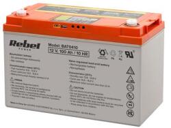 Rebel Deep Cycle Gel Battery With Display 12V 100Ah (LEC-BAT0410)