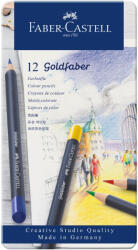Faber-Castell Creioane colorate Goldfaber Faber-Castell FC114712, 12 culori, cutie metal (FC114712)