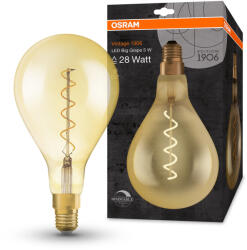 OSRAM Spirál LED izzó, dimmelhető, E27, 4 W, VINTAGE, meleg fehér