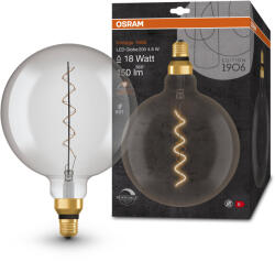 OSRAM Dimmelhető LED izzó, füstös, E27, 4, 8 W, BIG GLOBE, meleg fehér