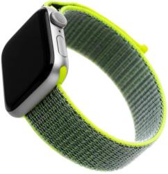 FIXED 224761 Nylon Strap for Apple Watch 38/40/41 mm, dark lime (FIXNST-436-LIGR)