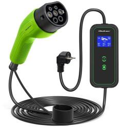 Qoltec Mobile EV Charger 2-in-1 Type2 | 3.5kW | 230V (52470)