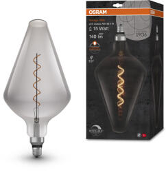 OSRAM Dimmelhető LED izzó, füstös, E27, 4 W, VINTAGE CONE, meleg fehér