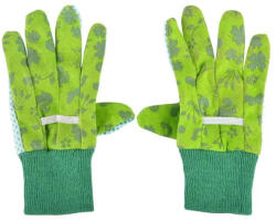 Esschert Design Gyerek kerti kesztyű zöld mintás