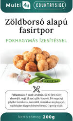 Multi 4U Countryside Zöldborsó fasírt, fokhagymás - 200 g (kifutó)