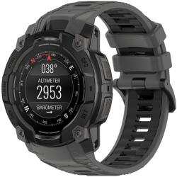 Techsuit - Óraszíj 22 mm (W077) - Garmin Instinct 3 45 mm / Instinct 3 45 Solar - Szürke