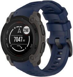 Techsuit - 22mm-es óraszíj (W076) - Garmin Instinct E 40mm - Sötétkék