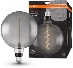 OSRAM Dimmelhető LED izzó, füstös, E27, 4 W, GLOBE VINTAGE, meleg fehér