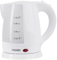 Mesko Ceainic electric Mesko MS1276 1 litru, wireless, fara BPA, ceainic mic fara fir, ceainic cu oprire automata, baza 360o, filtru de var cu apa, alb, 1600W (MS1276)