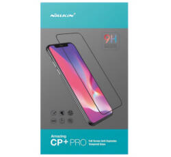 Nillkin CP+ PRO képernyővédő üveg (2.5D, full glue, UV szűrés, 0.33mm, 9H) FEKETE Samsung Galaxy S23 (SM-S911) (GP-135653)