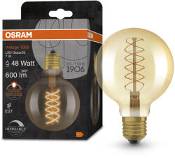 OSRAM Dimmelhető LED izzó, aranyszínű, E27, 7 W, VINTAGE, meleg fehér