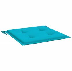 vidaXL kerti szék párnakészlet, türkiz, 4 db, 50x50x3 cm, textil, 0, 8 Kg (361096)