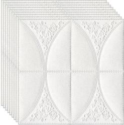 NEXTLY 10 x 3D NEXTLY öntapadós tapéta készlet, modern dizájn, virágos, falra vagy mennyezetre, vízálló, állítható, erős ragasztó, könnyen felszerelhető, fedőfelület 4, 9 nm, 70x70 cm, kód 83 (s10tpt83mare)