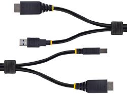StarTech Cablu KVM Startech HU12210-KVM-CABLE, HDMI + USB-A - HDMI + USB-B, 3 m, Black (HU12210-KVM-CABLE) - flax