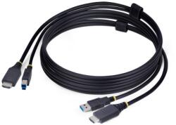 StarTech Cablu KVM Startech HU1226-KVM-CABLE, HDMI + USB-A - HDMI + USB-B, 1.8 m, Black (HU1226-KVM-CABLE) - flax