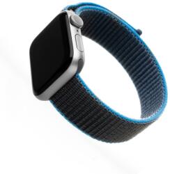 FIXED 224764 Nylon Strap for Apple Watch 38/40/41 mm, szürke-Kék (FIXNST-436-GRBL)
