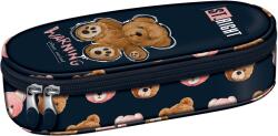 ST.RIGHT Penar școlar oval St. Right Teddy Bear - Cu 1 fermoar (PC01) Penar