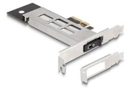 Delock mobil rack PCI Express v4.0 x4 kártya 1 db M. 2 NVMe SSD-hez - alacsony profilú (47028)