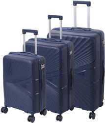Leziter TraveLux Endure gurulós bőrönd szett kék (LTREBS-BLU) - geminiduo