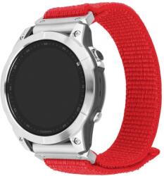 FIXED 245214 nylon sportos óraszíj Garmin QuickFit 22mm-es okosórához, piros FIXNST2-QF22mm-RD (FIXNST2-QF22MM-RD)