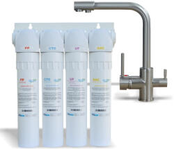 AquaPur - Valrom Sistem ultrafiltrare apa PUR4 UF cu baterie cu 3 cai Aquapur Valhoh Valrom AQUA04420411121 (AQUA04420411121)