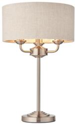 Endon Lighting Endon 94369 - Asztali lámpa HIGHCLERE 3xE14/18W/230V bézs/matt króm EN0052 (EN0052)