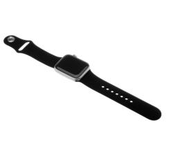 FIXED 173466 Szilikon szíj Apple Watch 38/40/41 mm, Fekete (FIXSST-436-BK)