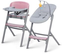 KinderKraft SELECT-Gyermek étkezőszék LIVY Premium Aster rózsaszín + nyugágy CALMEE KHLICA00PNK0000 (AG0812)