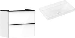 Hansgrohe Készlet szekrény Hansgrohe Xelu Q 54027670, mosdótál Hansgrohe Xelu Q 61021450