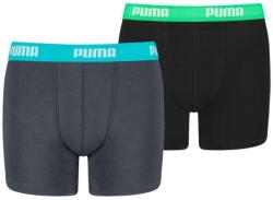 PUMA Fiú Basic boxeralsó (2 darabos csomag) 9/10 EVES fekete|szürke