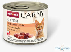 Animonda Carny Kitten Kalb, Huhn + Pute - nedves eledel (borjú, csirke, pulyka) fiatal macskák részére (200g)