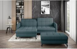 ELTAP Sarok lorelle + pouf lounge ülőgarnitúra szett, kék - sprintbutor