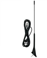 SAL 90557 autóantenna tetőre, VW Golf, M5 csavar, DIN csatlakozó, 400 mm, 52, gumi burkolat
