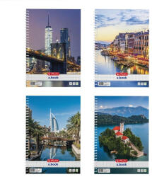 Herlitz City II A4 70 lap kockás spirálfüzet (400201445) - haztartasibolt