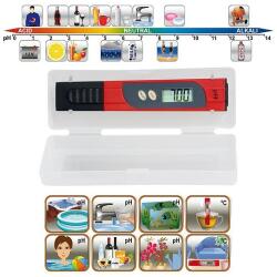 Somogyi Elektronic PHT 01 pH teszter & hőmérő, savasság és lúgosság mérésére, pH0, 00-14, 00, 0-60C, folyadék és levegő hőmérsékletének mérése, LCD-kijelző