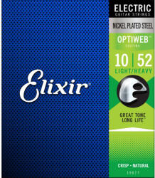 Elixir 19077 OptiWeb elektromos gitárhúr 10-52 - 10% nyitási akció
