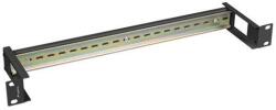 Lanberg AK-1801-B 19" 1U fekete DIN sín panel (AK-1801-B) - procompkft