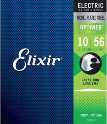  Elixir 19057 OptiWeb 7 húros elektromos gitárhúr 10-56 - 10% nyitási akció